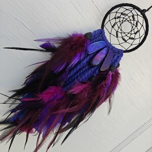 ⚡Purple, Black & Blue Dreamcatcher W/ Purple Amethyst